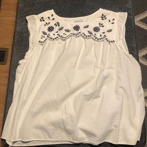 Womens Kim Rogers white tank